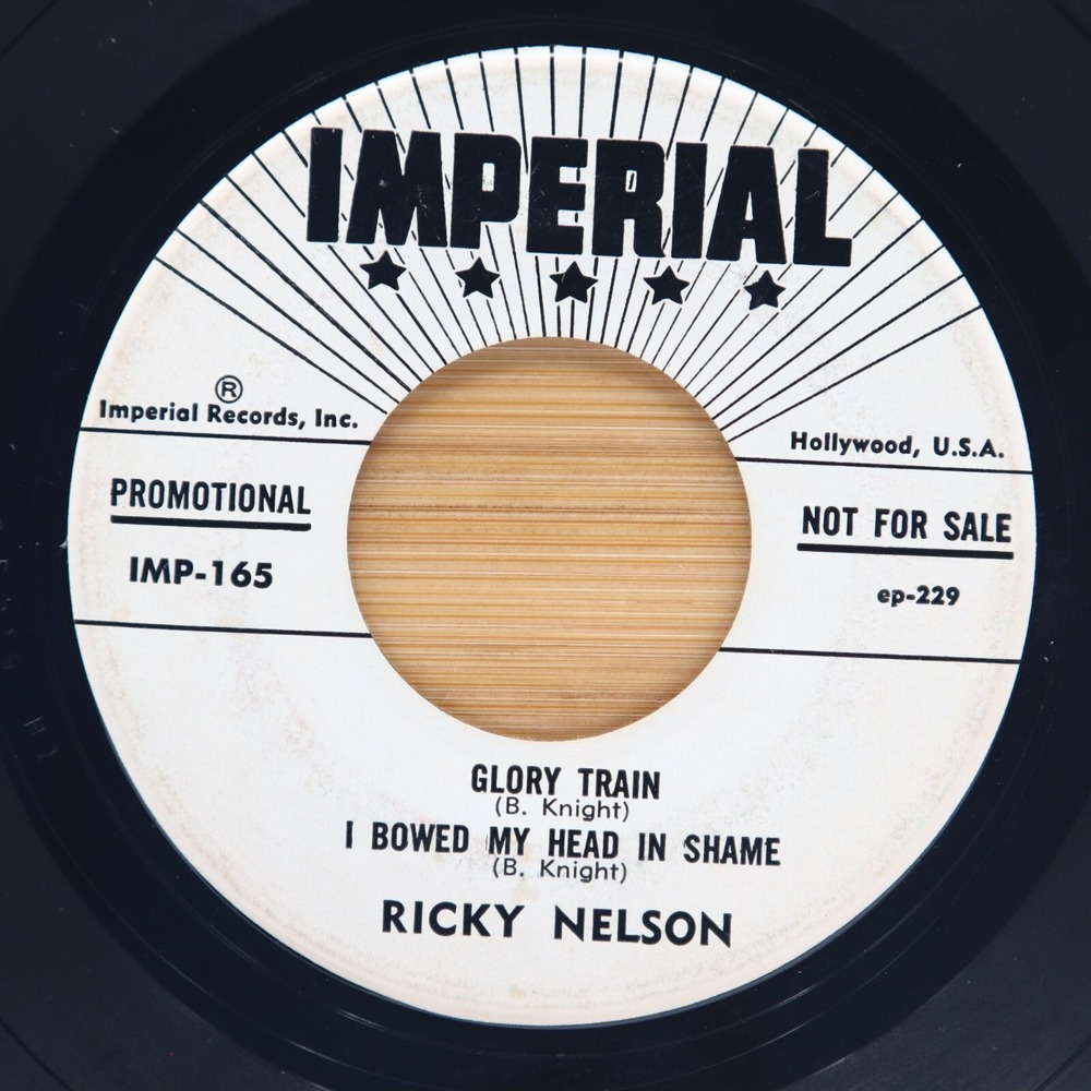 RICKY NELSON - RICKY NELSON SINGS SPIRITUALS - GOSPEL EP 45‎ IMPERIAL PROMO